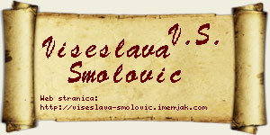 Višeslava Smolović vizit kartica